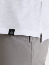 Polo tinta unita in Slub Jersey di Cotone Bianchi Uomo - Ragno