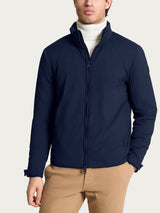 Piumerino Corto 100 grammi imbottito in lana Blu Uomo - Ragno