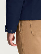 Piumerino Corto 100 grammi imbottito in lana Blu Uomo - Ragno