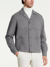 Giacca Utility in Raw twill di Cotone Neri Uomo - Ragno