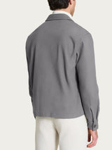 Giacca Utility in Raw twill di Cotone Neri Uomo - Ragno