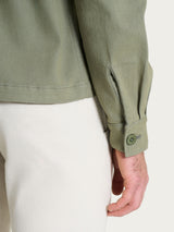 Giacca Utility in Raw twill di Cotone Verdi Uomo - Ragno