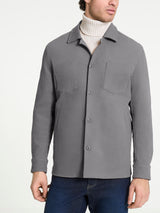 Shacket in Raw twill di Cotone Neri Uomo - Ragno