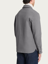 Shacket in Raw twill di Cotone Neri Uomo - Ragno