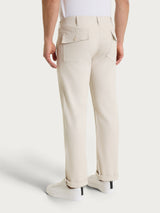 Pantalone Explorer in Raw Twill di Cotone Bianchi Uomo - Ragno
