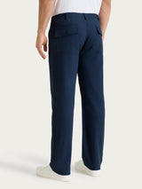 Pantalone Explorer in Raw Twill di Cotone Blu Uomo - Ragno