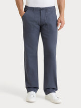 Pantalone Explorer in Raw Twill di Cotone Azzurri Uomo - Ragno