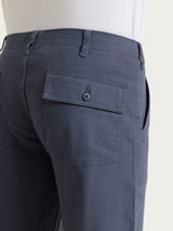 Pantalone Explorer in Raw Twill di Cotone Azzurri Uomo - Ragno