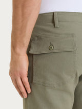 Pantalone Explorer in Raw Twill di Cotone Verdi Uomo - Ragno