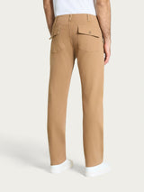 Pantalone Explorer in Raw Twill di Cotone Marroni Uomo - Ragno