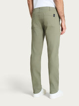 Pantalone Mariner in Raw Twill di Cotone Verdi Uomo - Ragno