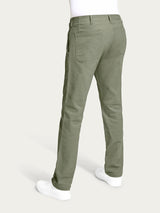 Pantalone Mariner in Raw Twill di Cotone Verdi Uomo - Ragno