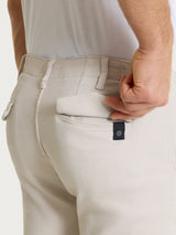 Pantalone chino in Raw Twill di Cotone Bianchi Uomo - Ragno
