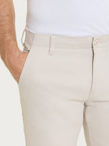 Pantalone chino in Raw Twill di Cotone Bianchi Uomo - Ragno