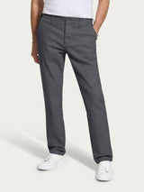 Pantalone chino in Raw Twill di Cotone Neri Uomo - Ragno