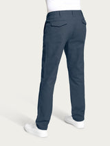 Pantalone chino in Raw Twill di Cotone Azzurri Uomo - Ragno