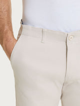 Pantalone con tasche america in Raw Twill di Cotone Bianchi Uomo - Ragno