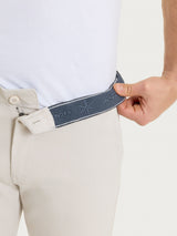Pantalone con tasche america in Raw Twill di Cotone Bianchi Uomo - Ragno