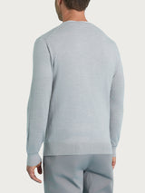 Pull girocollo a maglia unita in Merino Soft Neri Uomo - Ragno