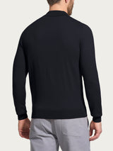 Polo in Merino Soft Neri Uomo - Ragno