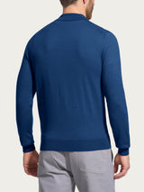 Polo in Merino Soft Blu Uomo - Ragno