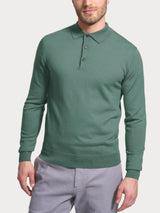 Polo in Merino Soft Verdi Uomo - Ragno