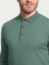 Polo in Merino Soft Verdi Uomo - Ragno