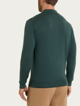 Polo in Merino Soft Verdi Uomo - Ragno