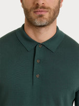 Polo in Merino Soft Verdi Uomo - Ragno