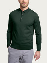 Polo in Merino Soft Verdi Uomo - Ragno