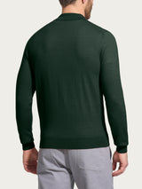 Polo in Merino Soft Verdi Uomo - Ragno