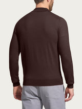 Polo in Merino Soft Marroni Uomo - Ragno