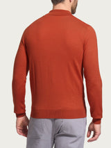 Polo in Merino Soft Arancioni Uomo - Ragno