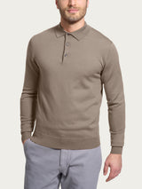 Polo in Merino Soft Marroni Uomo - Ragno