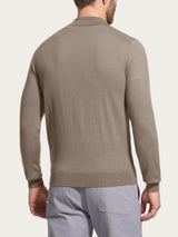Polo in Merino Soft Marroni Uomo - Ragno