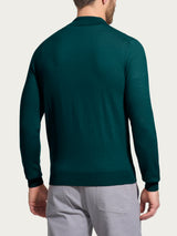 Polo in Merino Soft Verdi Uomo - Ragno