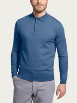 Polo in Merino Soft Azzurri Uomo - Ragno