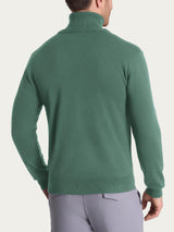 Cardigan a maglia unita in Merino Soft Verdi Uomo - Ragno