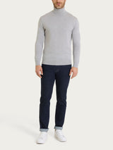 Dolcevita a maglia unita in Merino Soft Neri Uomo - Ragno
