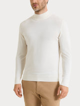 Lupetto in maglia unita in Merino Soft Bianchi Uomo - Ragno