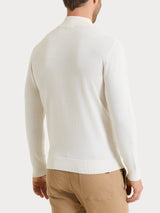 Lupetto in maglia unita in Merino Soft Bianchi Uomo - Ragno