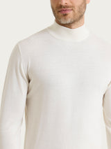 Lupetto in maglia unita in Merino Soft Bianchi Uomo - Ragno