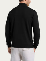 Lupetto in maglia unita in Merino Soft Neri Uomo - Ragno