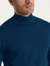 Lupetto in maglia unita in Merino Soft Azzurri Uomo - Ragno