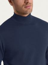 Lupetto in maglia unita in Merino Soft Viola Uomo - Ragno