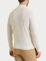 Lupetto in maglia unita in Merino Soft Bianchi Uomo - Ragno