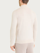 Lupetto in maglia unita in Merino Soft Bianchi Uomo - Ragno
