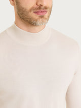 Lupetto in maglia unita in Merino Soft Bianchi Uomo - Ragno