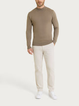 Lupetto in maglia unita in Merino Soft Marroni Uomo - Ragno