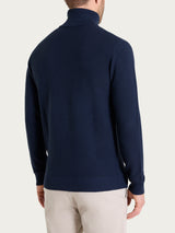 Dolcevita Punto Links in Merino Soft Blu Uomo - Ragno